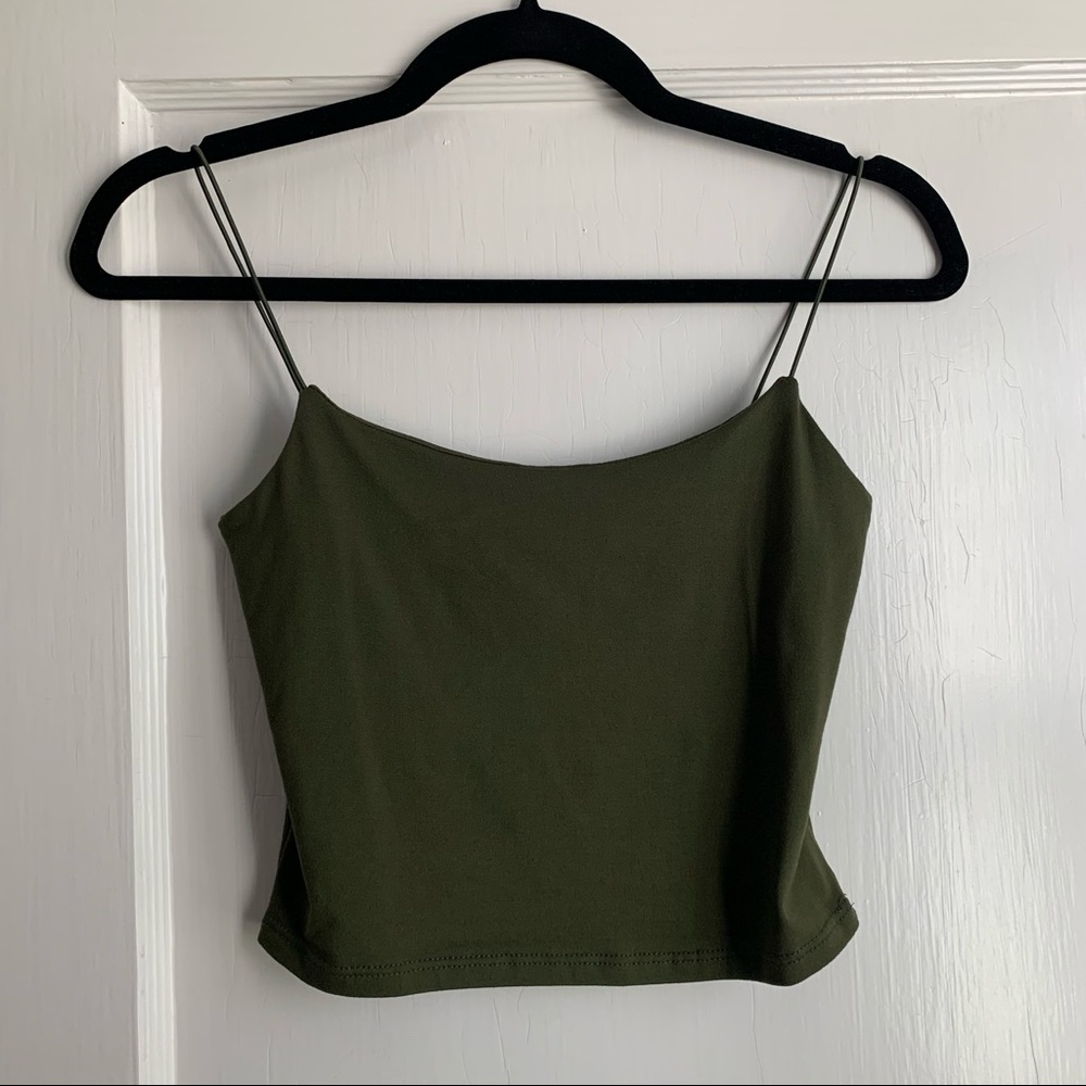 Spaghetti strap crop top